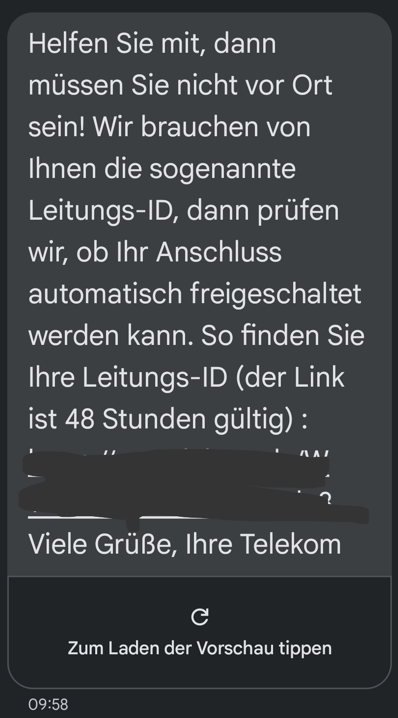 LeitungsID selbst melden
